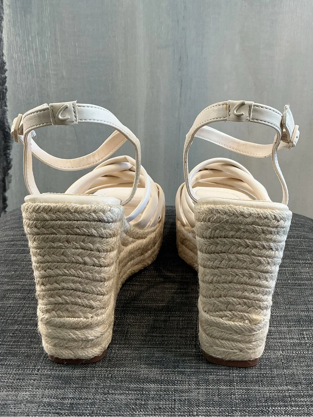 NIB Circus NY by Sam Edelman Irene Espadrille Platform Sandals Vanilla Bean Sz 8